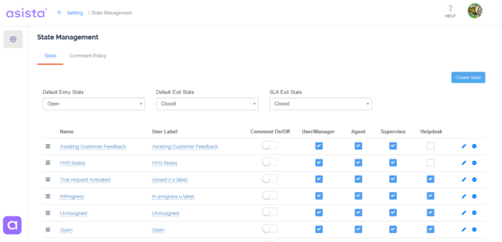 Control who sees what with permissions for workflow states.