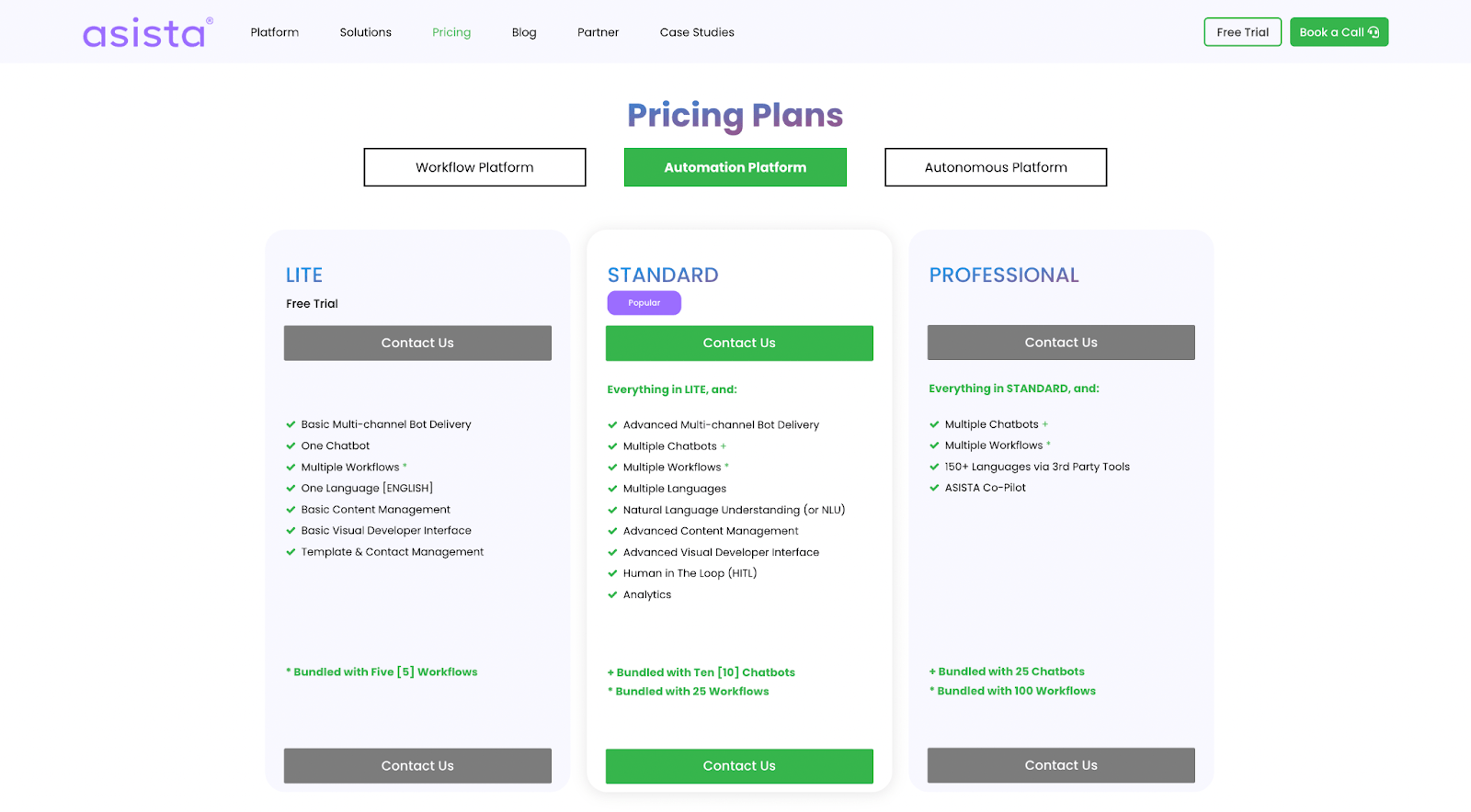 Pricing Plans