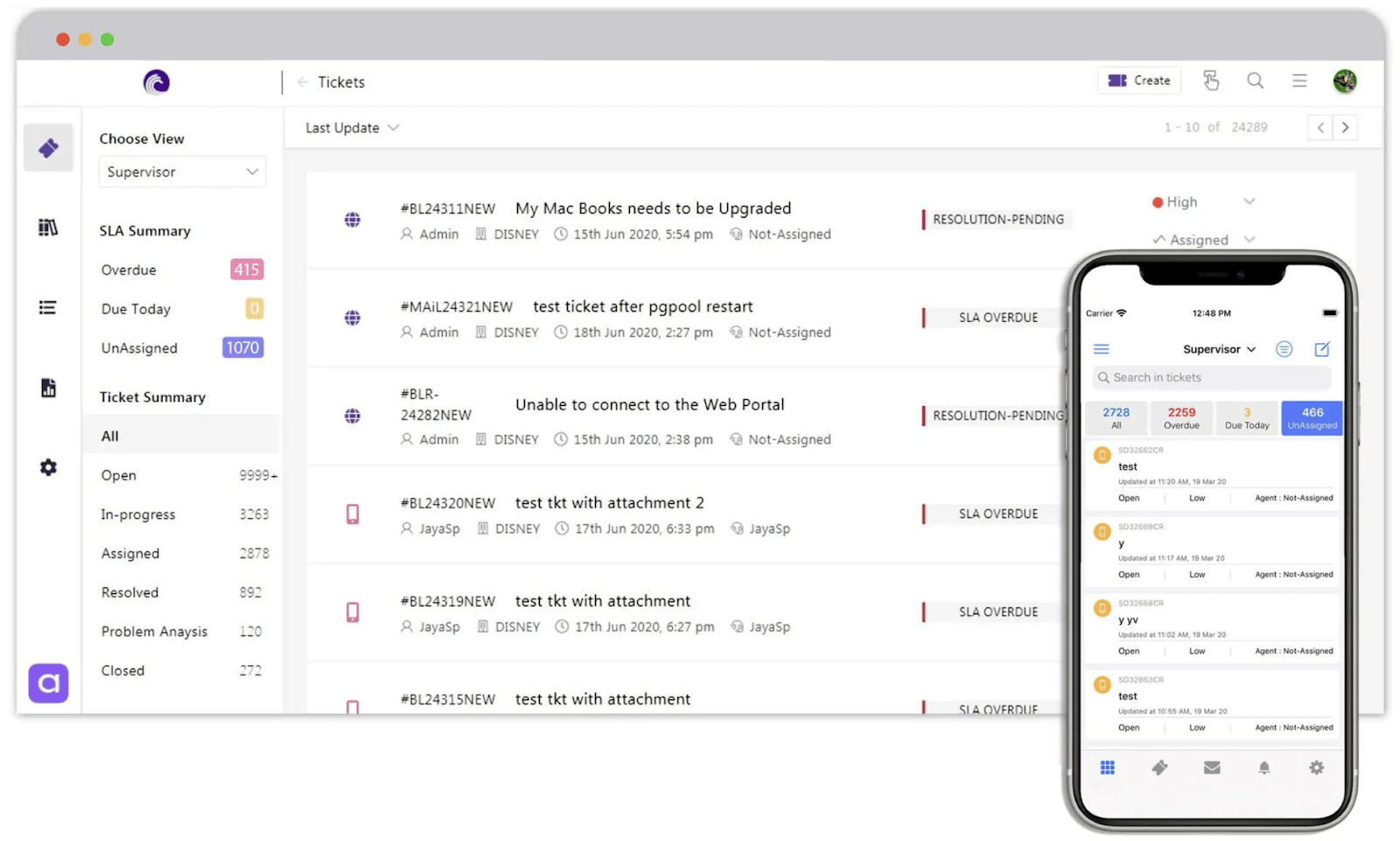 Field Service Interface aligns customer needs, field agents, and help desk through a unified platform.