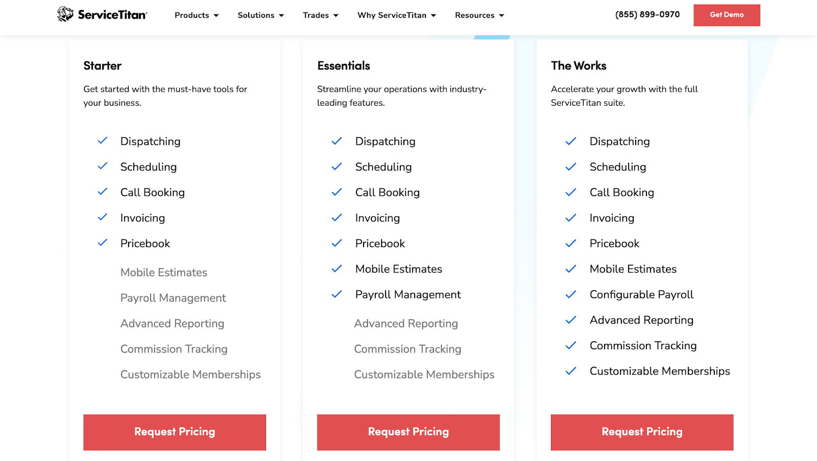  ServiceTitan Packages