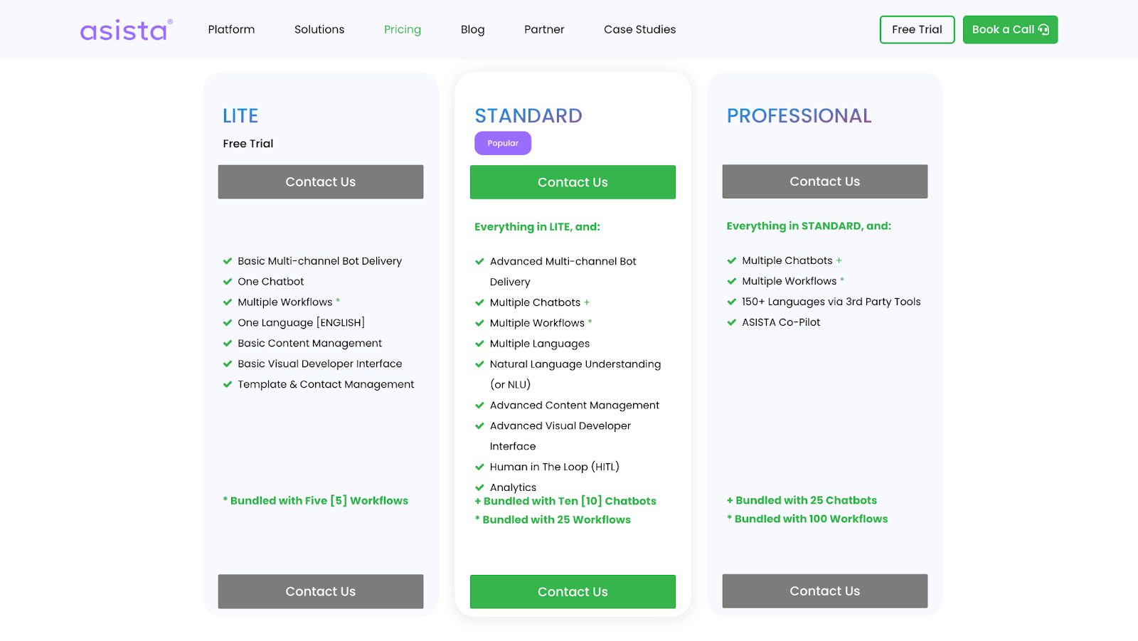 Pricing Plans of Automation Platform