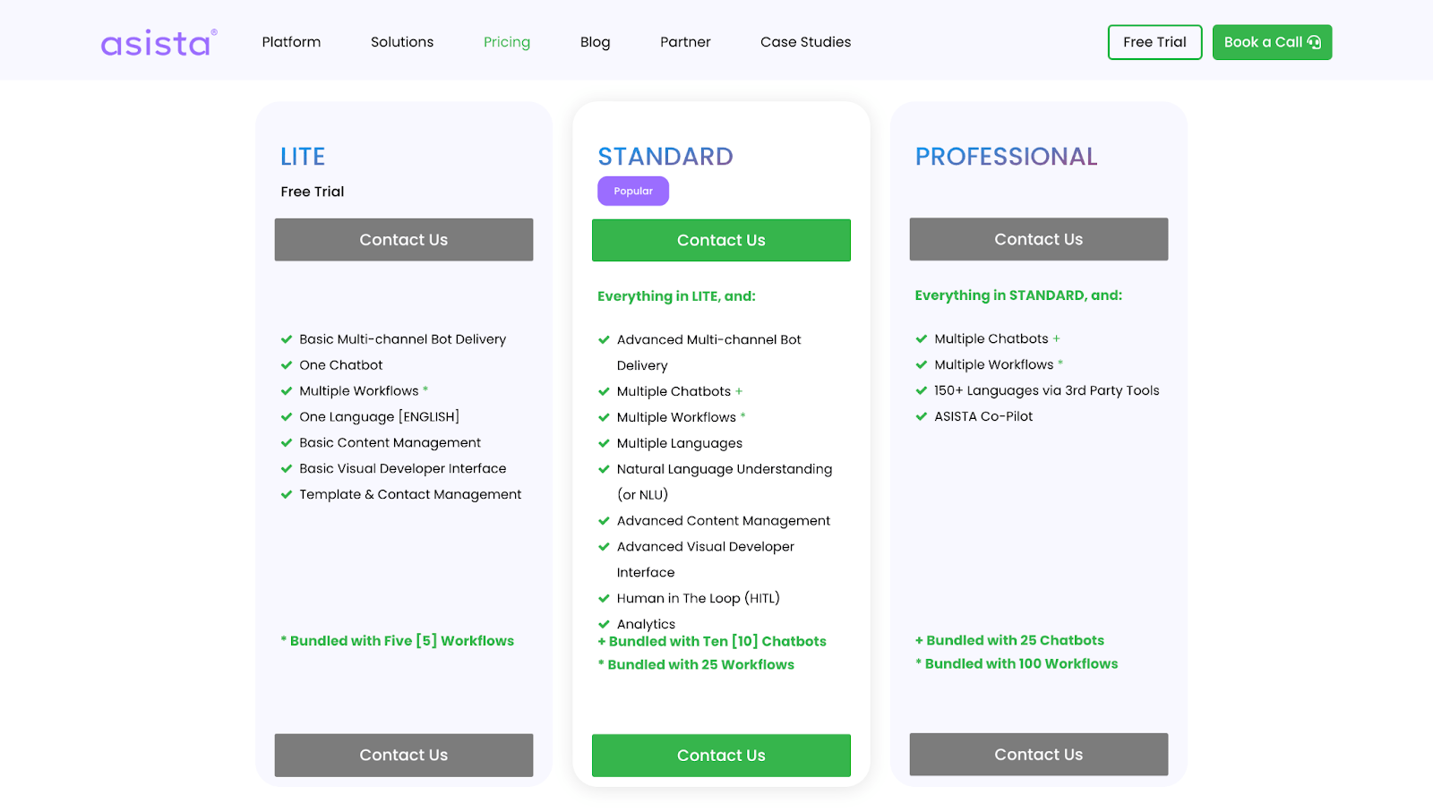 Pricing Plans