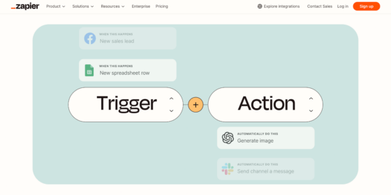 Zapier: Automate Your Workflows with Simple Triggers and Actions.