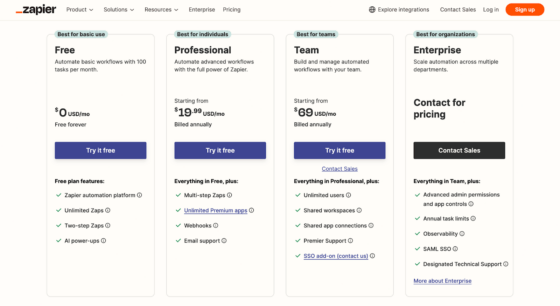 Flexible Plans for Individuals, Teams, and Enterprises.